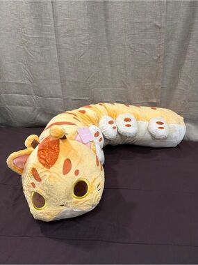 Fluffnest PuffPals Yam the Caterpillar Plush 56” Long NEW Authentic Rare
